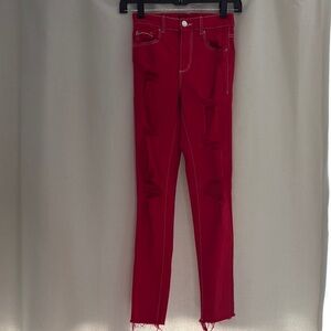 Garage Red distressed Jeans